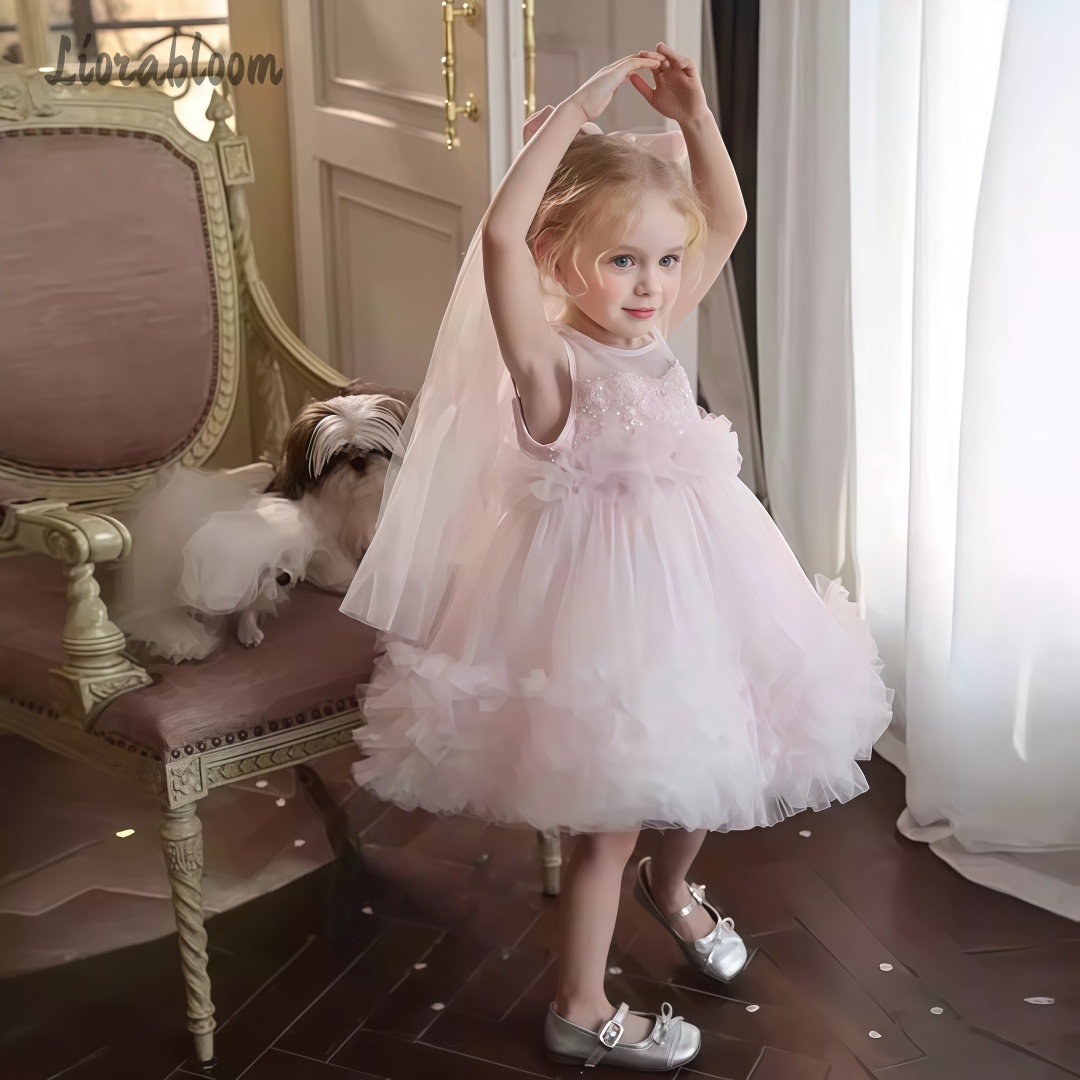 Women Formal Wear Designers - Abito da damigella in tulle a
