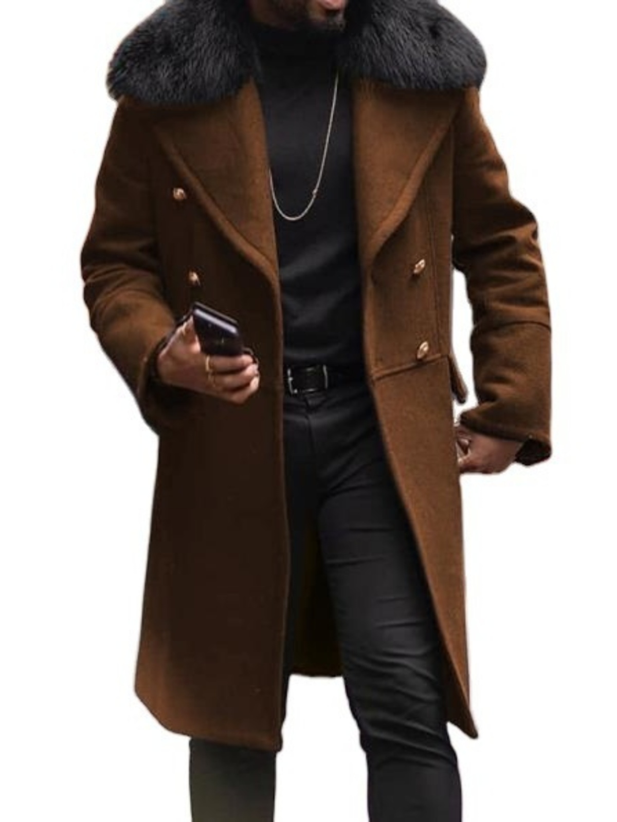 Tailored Coat Wool - Cappotto da Uomo in Lana su
