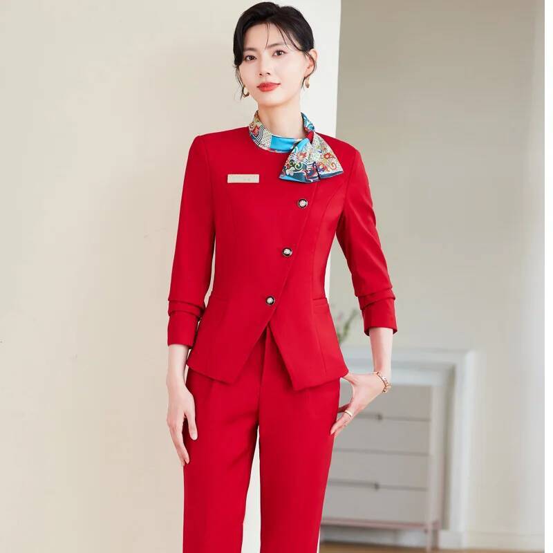 Women'S Formal Wear Pants Suit - Taglie forti Stili formali eleganti Tailleur