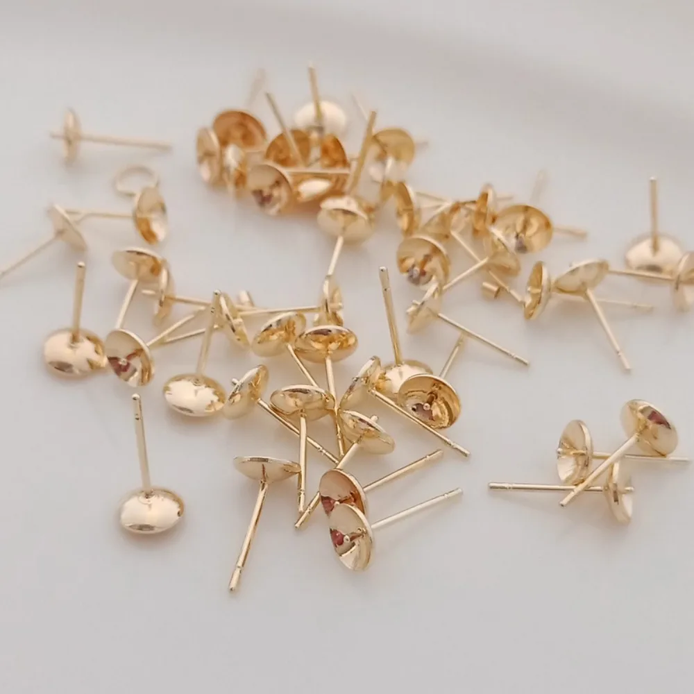 Pearl Earring Stud - Accessori per perline placcate in oro