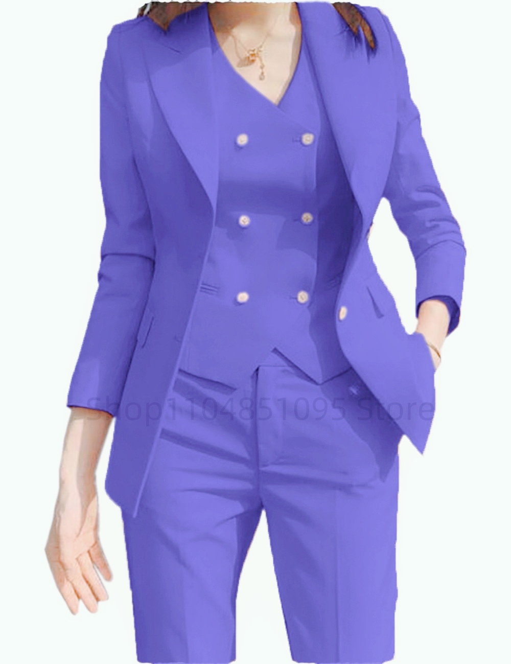 Women'S Formal Wear Pants Suit - Completo Autunnale da Donna: Giacca, Pantaloni