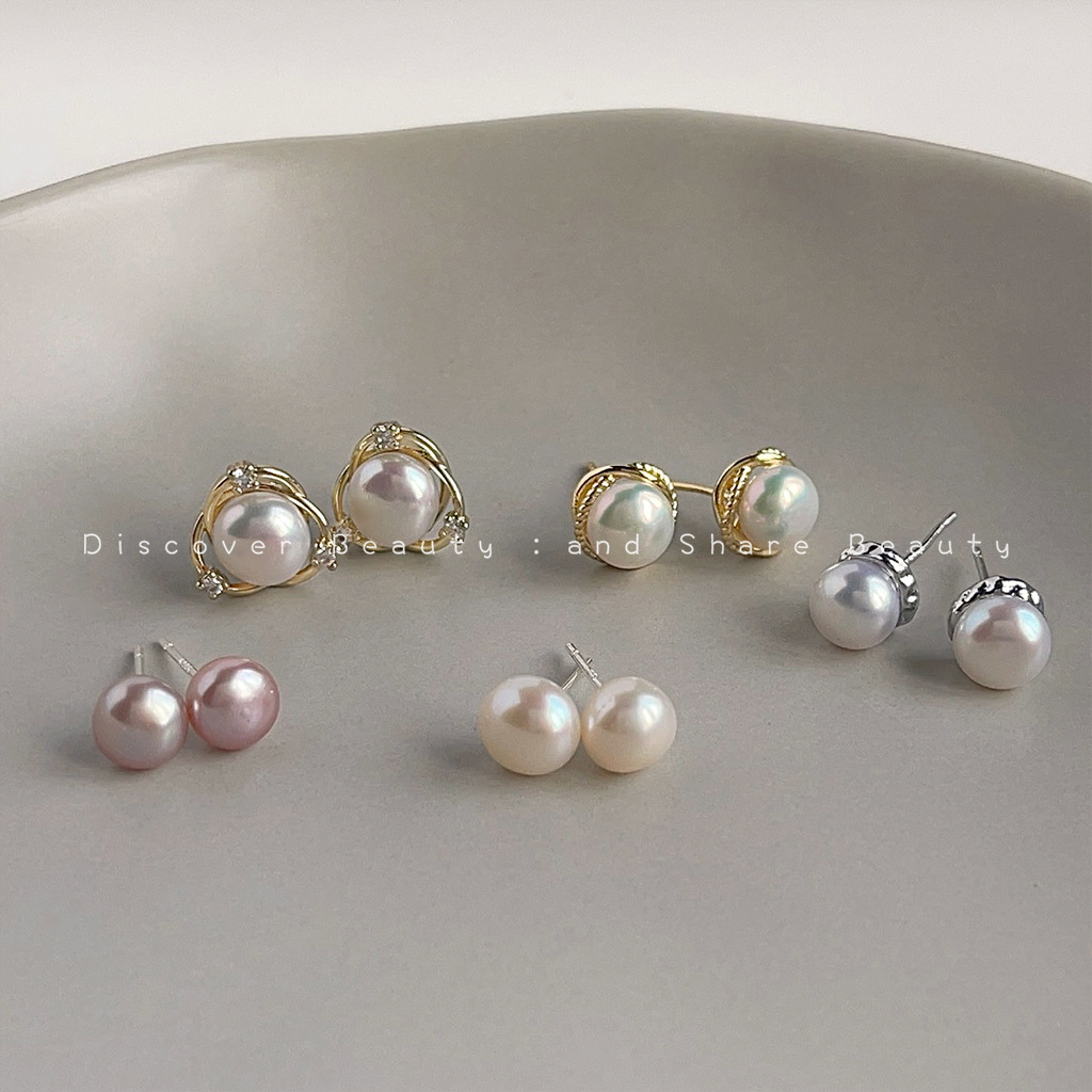 Pearl Earring Stud - Accessori fai da te: Orecchini a