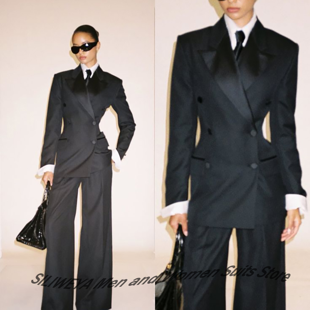 Abito doppiopetto nero da donn - Women'S Formal Wear Pants Suit recensione e prezzo