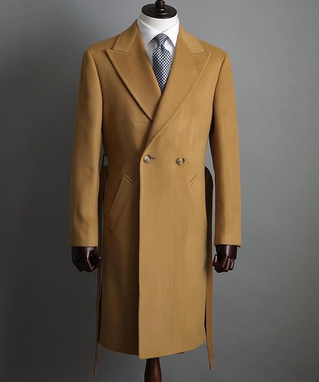 Cappotto da Uomo Marrone Chiar - Tailored Coat Wool recensione e prezzo