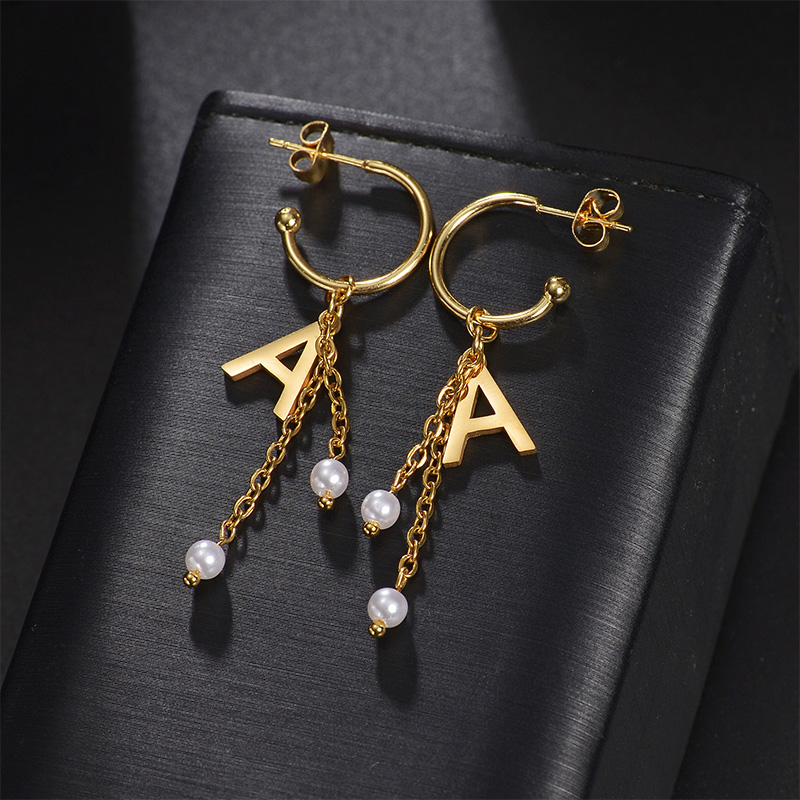 Auxauxme Orecchini con nome pe - Pearl Earring Stud recensione e prezzo