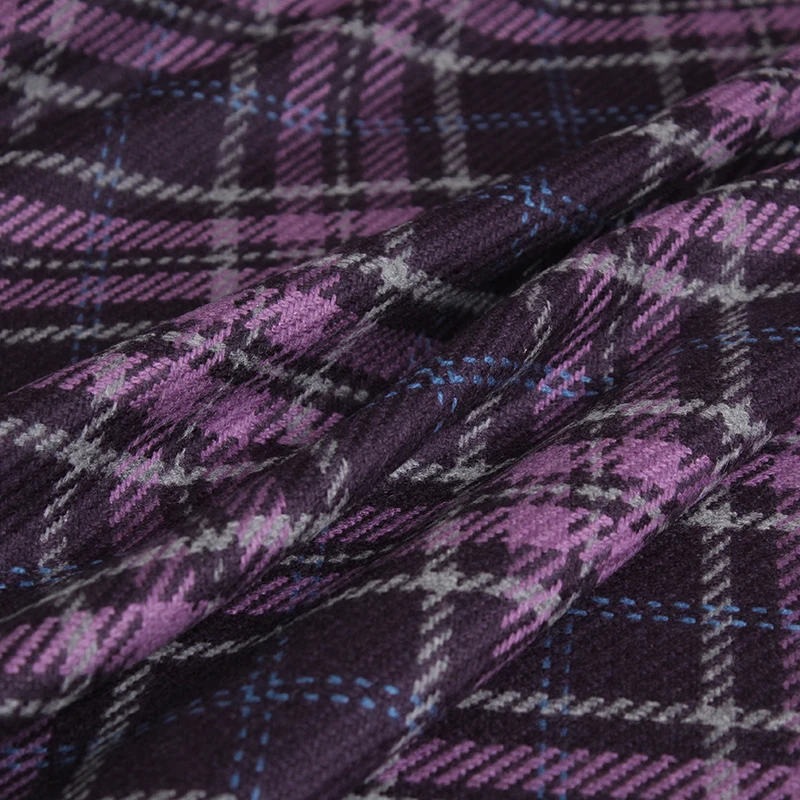 Redraspberry Viola Plaid Tweed - Tailored Coat Wool recensione e prezzo