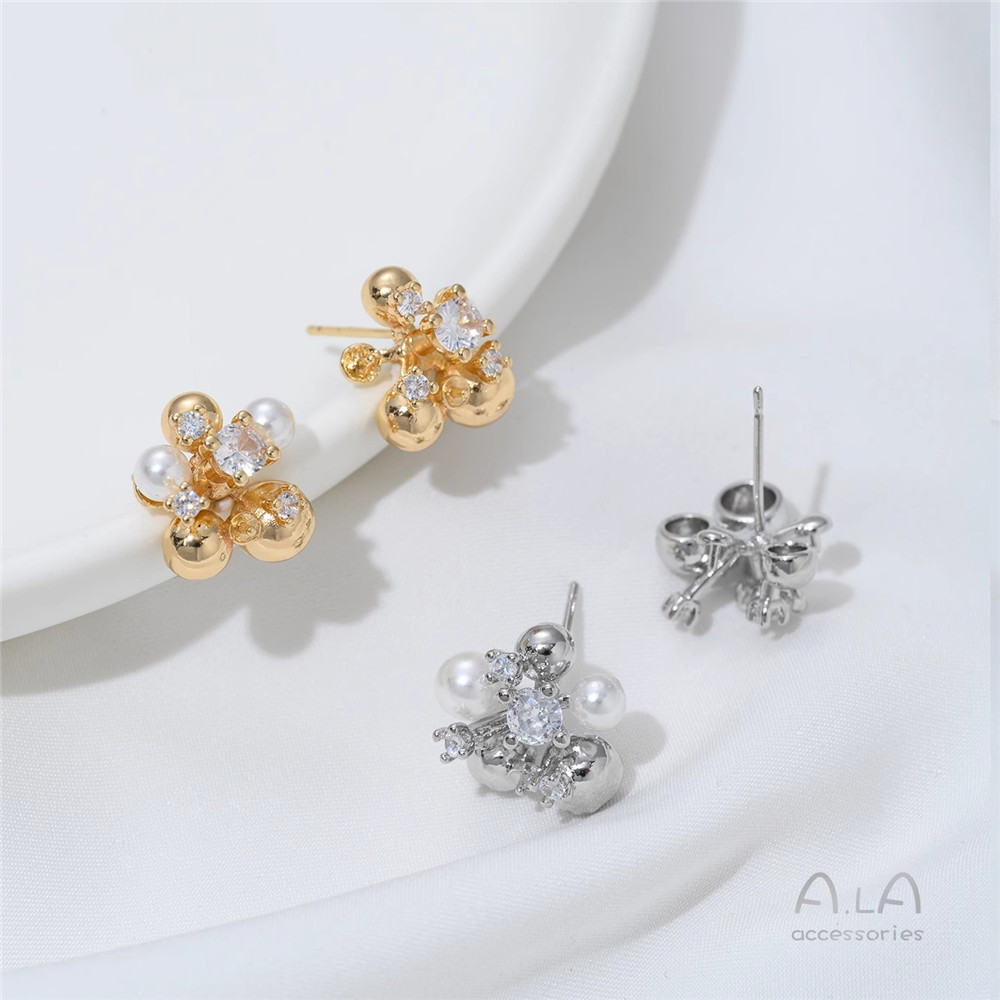 Orecchini a perla fai da te co - Pearl Earring Stud recensione e prezzo