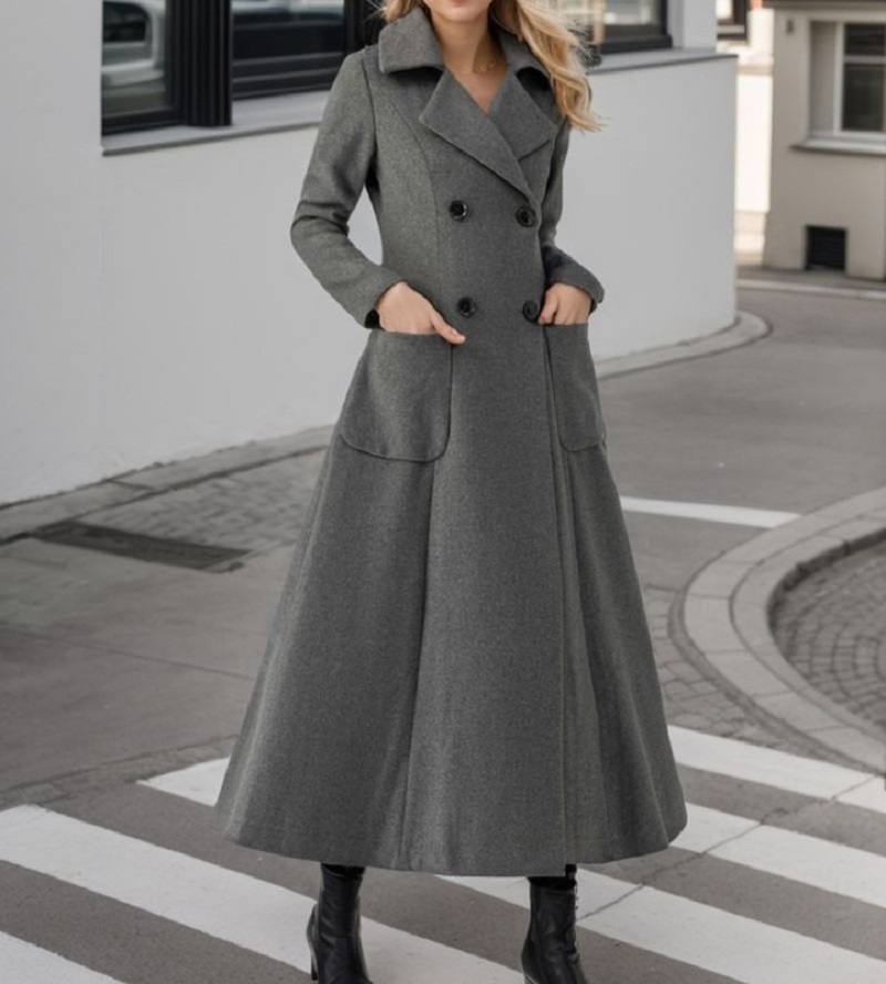 Giacca lunga grigia da donna G - Tailored Coat Wool recensione e prezzo